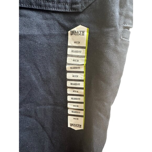 Duluth Fire Hose Relaxed Fit 5-Pocket Pants Mens 44 X 34 NEW Navy Blue Work Pant - Picture 2 of 7